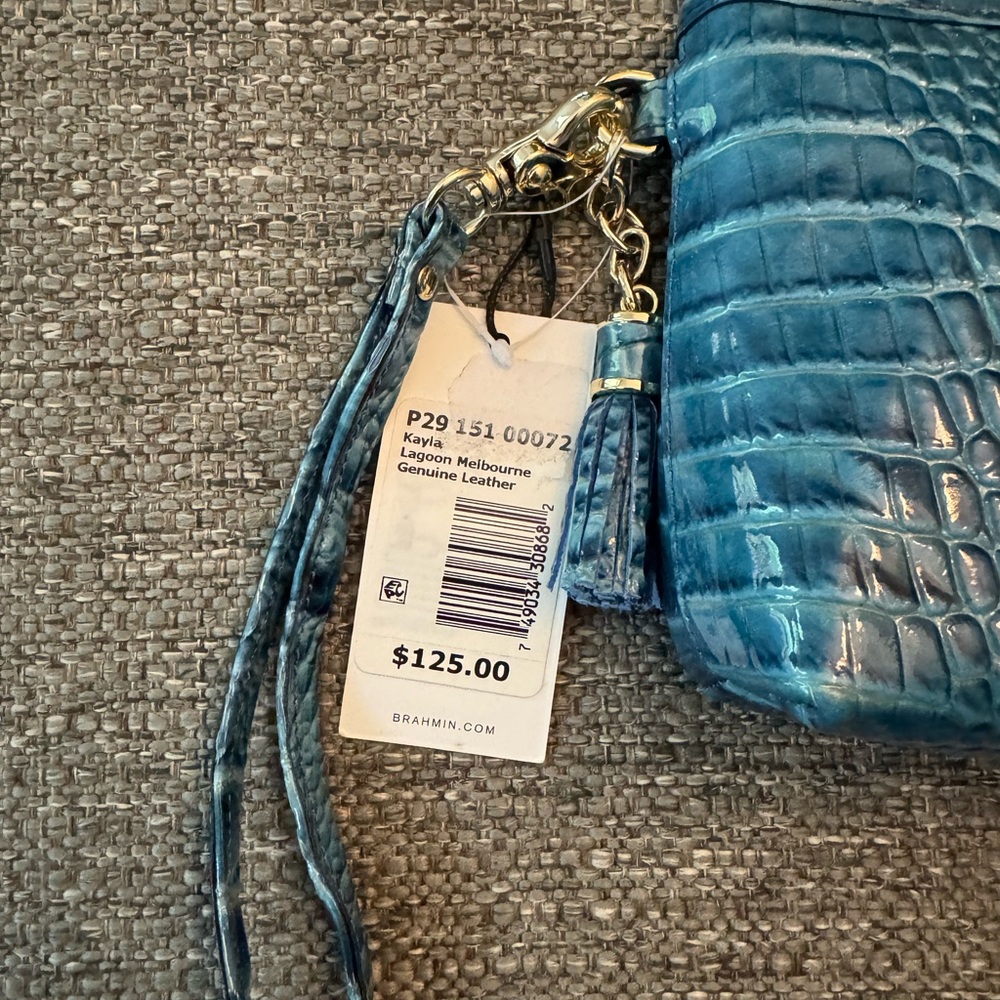 NWT Brahmin Melbourne Embossed Leather Kayla Clutch - Picture 5 of 13